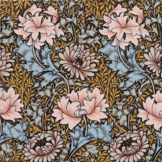 William Morris, Chrysanthemum Field, Gloss