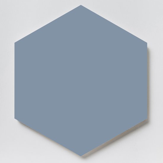 Hex25 Mid Blue Natural Hexagon