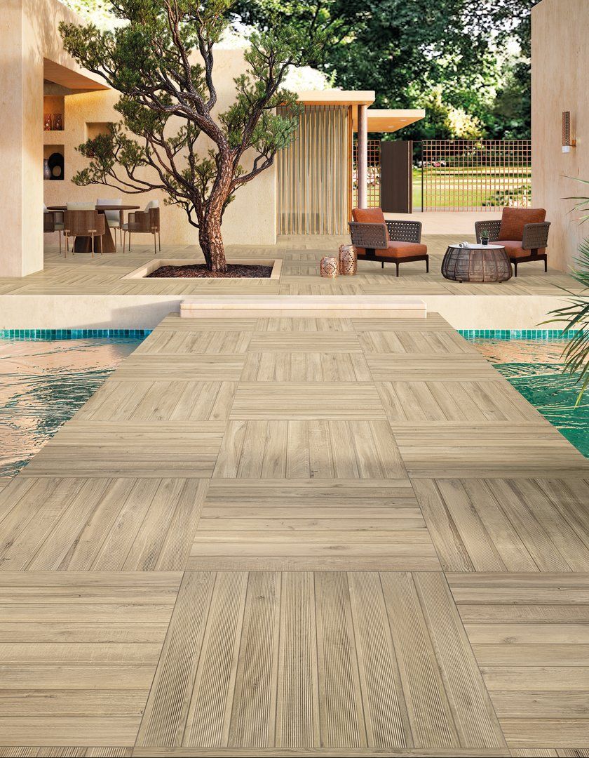 2cm Thickness External Beige Rough Outdoor Floor Tile Wear- Resistant  600X1200mm - China Porcelain Tile, Tile