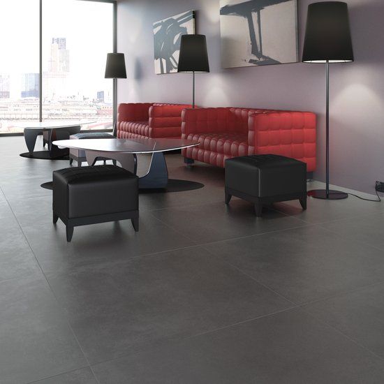 District Anthracite Natural 900x900mm