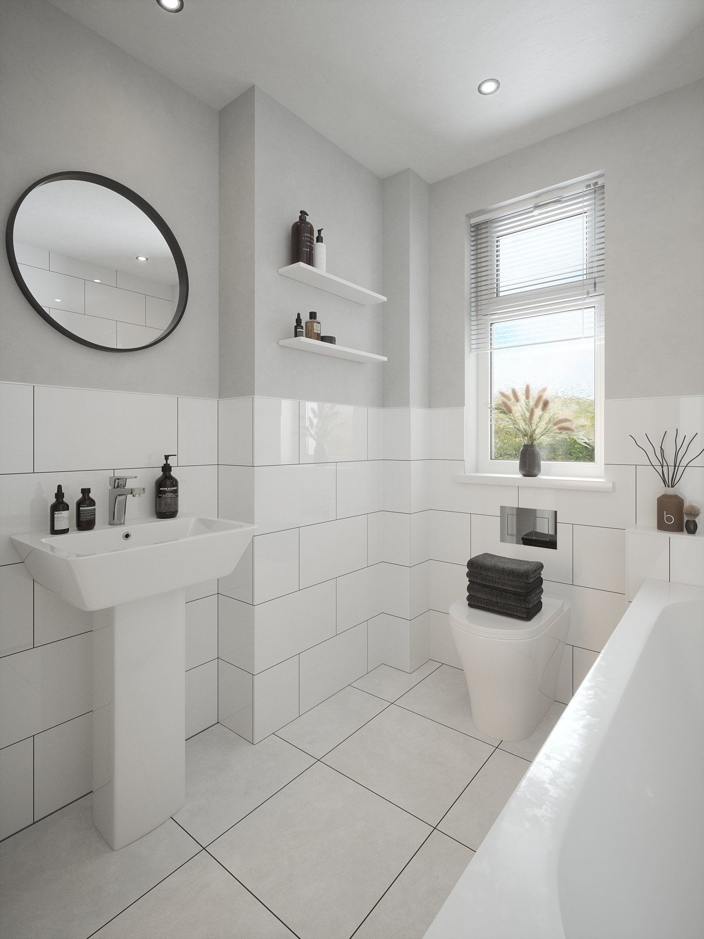 Arctic White Johnson Tiles