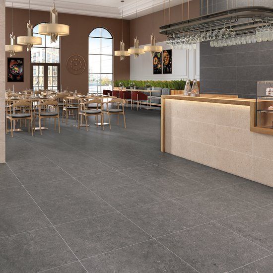 Fossilite Black Natural 600x600mm & 600x300mm & Taupe Natural Linear Structure 600x300mm