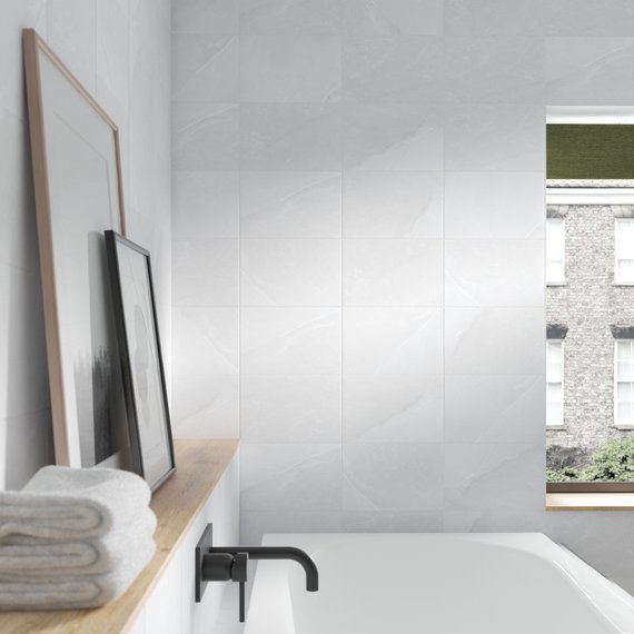 Johnson Tiles Intro Collection Melford Marble Light