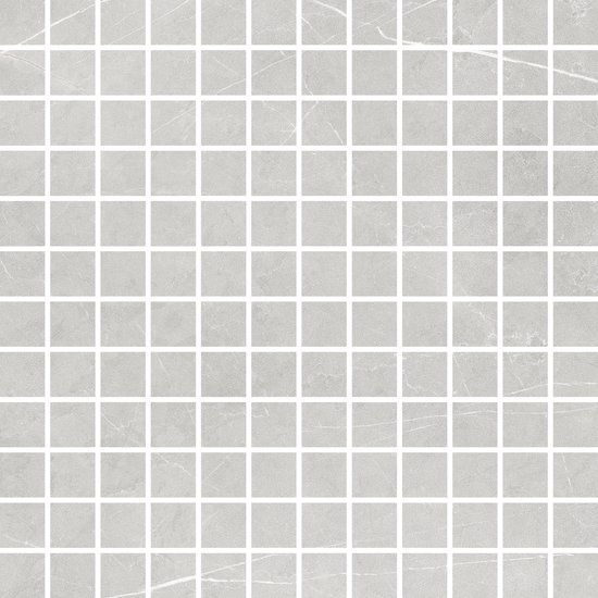 Buckingham Light Grey Soft Bush Hammered (25mm Square Mosaic) Mosaic