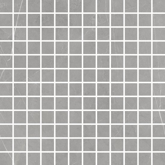 Buckingham Grey Soft Bush Hammered (25mm Square Mosaic) Mosaic