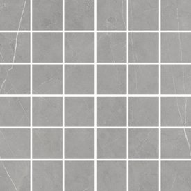 Buckingham - Grey - 50mm Square Mosaic