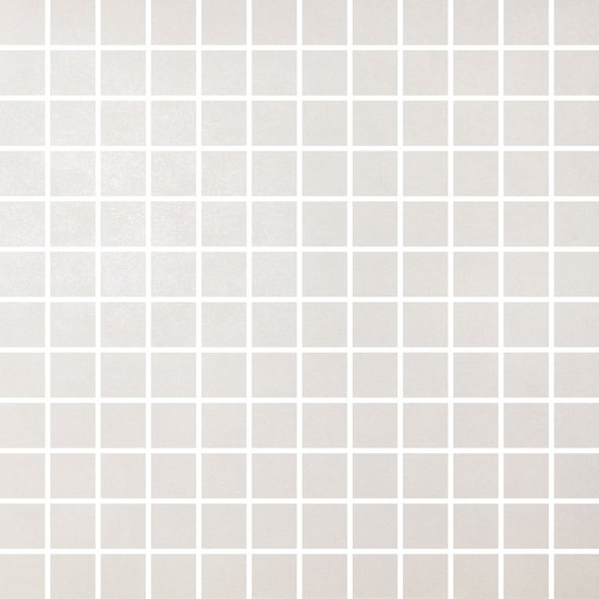 District Stone White Grip (25mm Square Mosaic) Mosaic