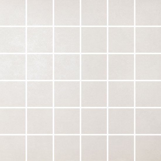 District Stone White Grip (50mm Square Mosaic) Mosaic