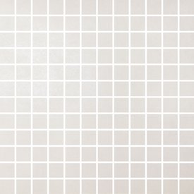 District - Stone White - 25mm Square Mosaic