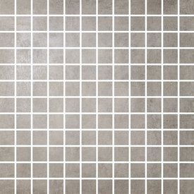 District - Tarnished Silver - 25mm Square Mosaic