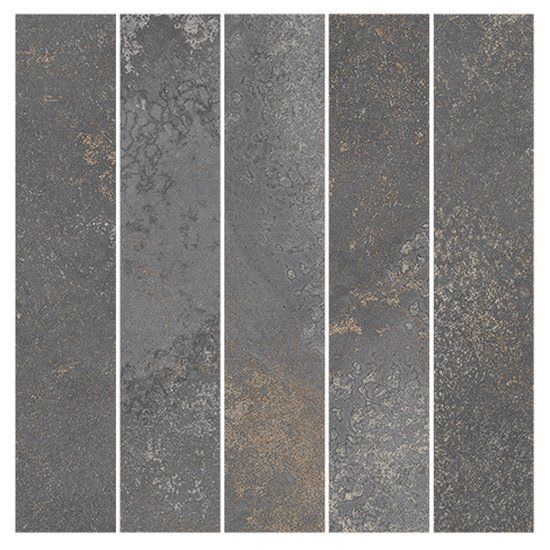 Ecostone Graphite Natural (Strip Mosaic)