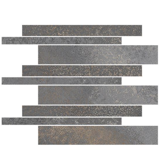 Ecostone Graphite Natural (Mixed Strip Mosaic)