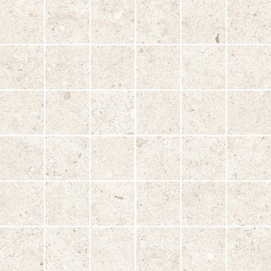 Fossilite White Natural (Square Mosaic)