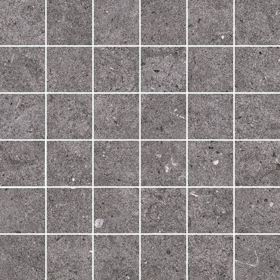 Fossilite Black Natural (Square Mosaic)