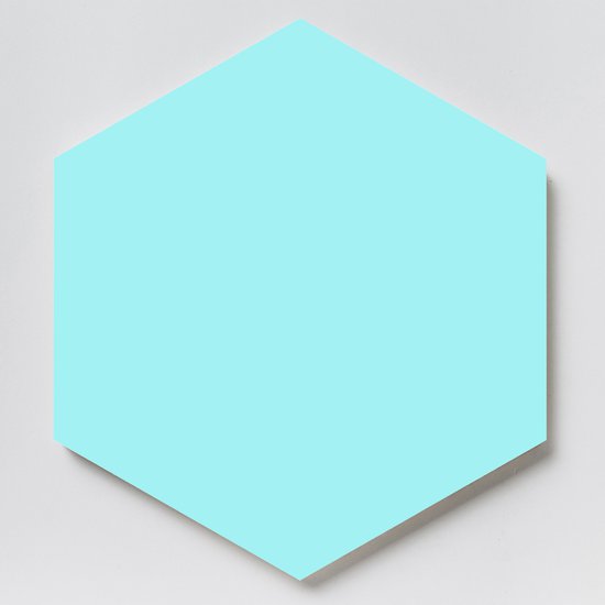 Hex25 Aqua Natural Hexagon