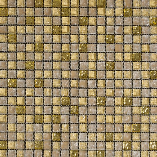 Jewelstone Gold Mixed (Square Mosaic)