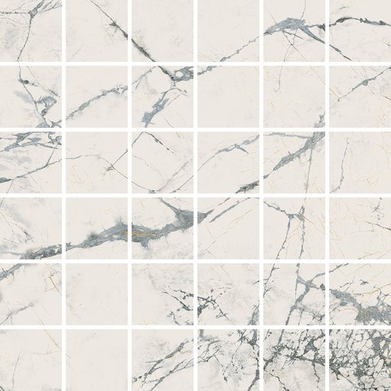 Luxx Bianco Carrara Natural (Square Mosaic) Mosaic