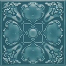 Roker - Teal Ripple - Embossed Structure