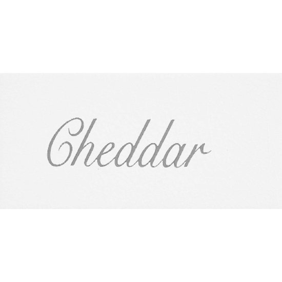 Script Cheese White Gloss (Bevel Structure)