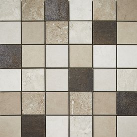 Natural Tones - Beige Mix - Square Mosaic