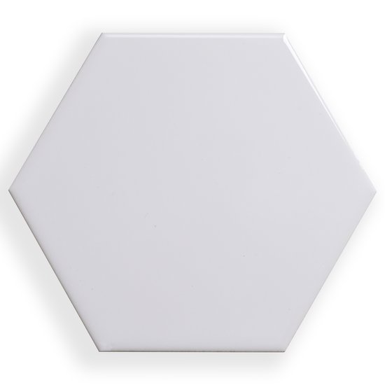 Prismatics White Gloss Hexagon