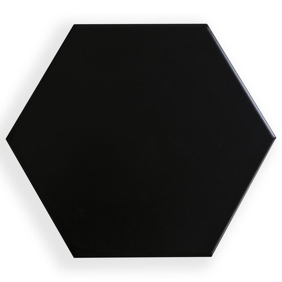 Prismatics Black Satin Hexagon