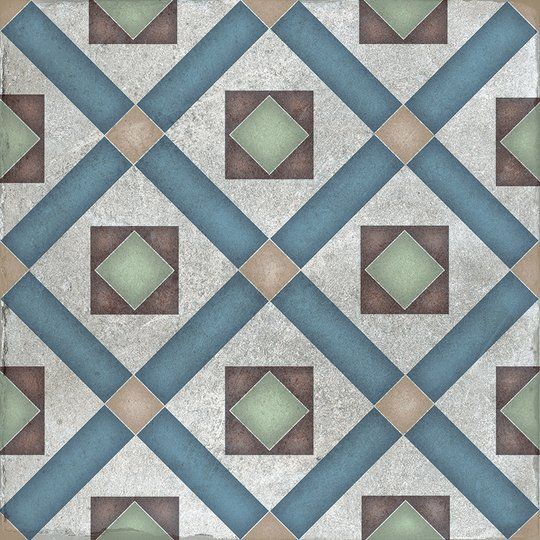 Savoy, Blue Décor Mix, Natural